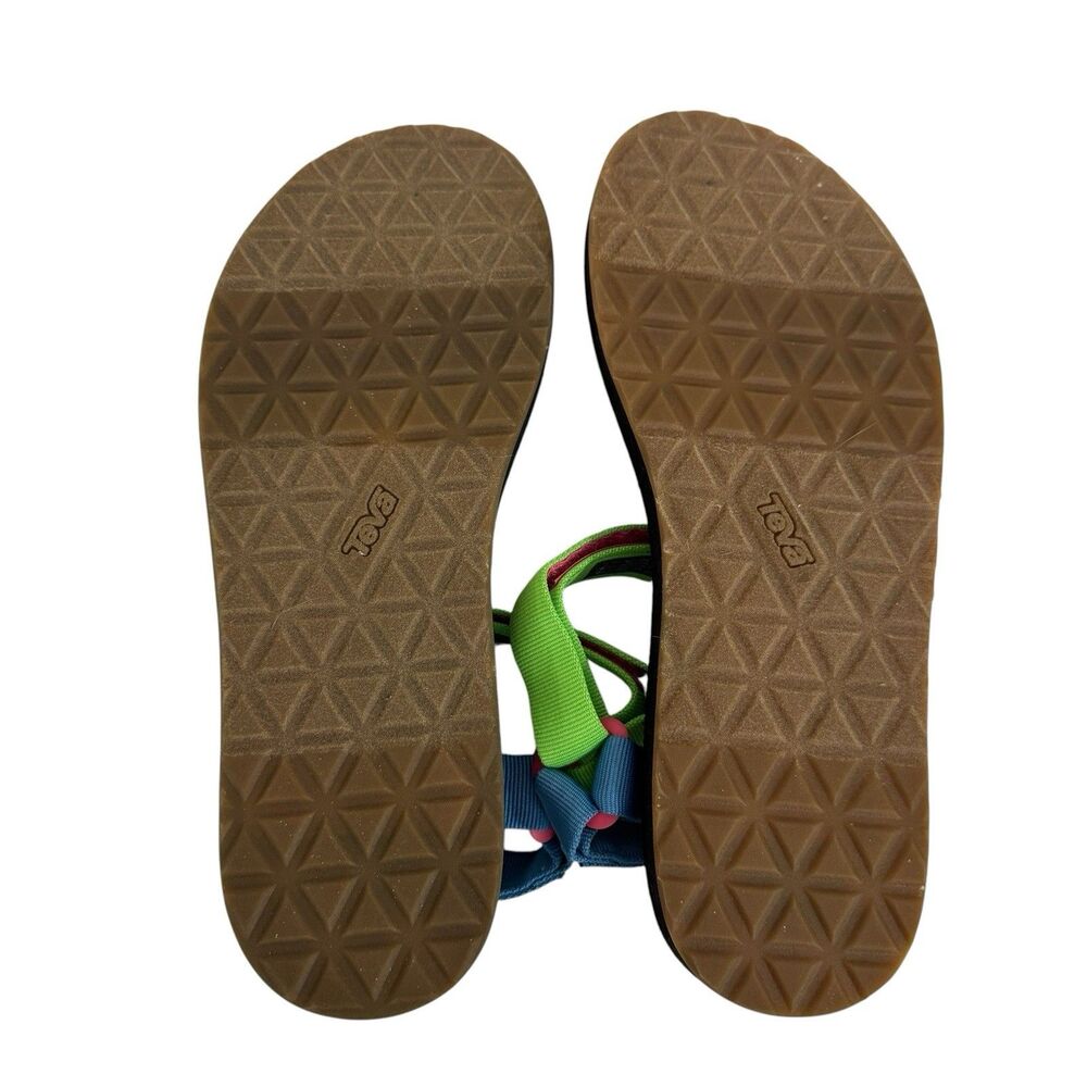 Teva Women's 11 Original Universe Sandals Neon Multi-Colored Retro Y2K Shoes - Picture 10 of 16